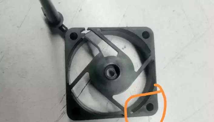 defect burn marks