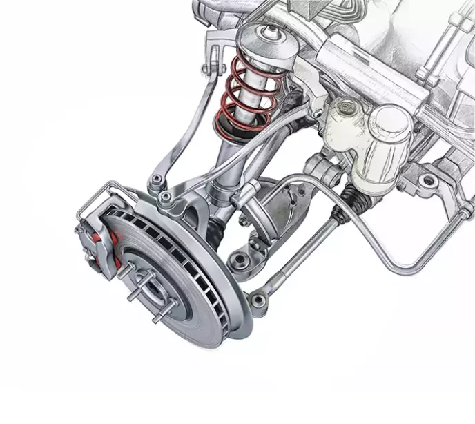 cnc machining suspension component