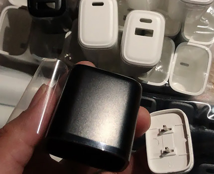plastic charging plug parts