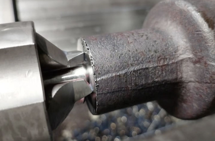 lathe drive center on working