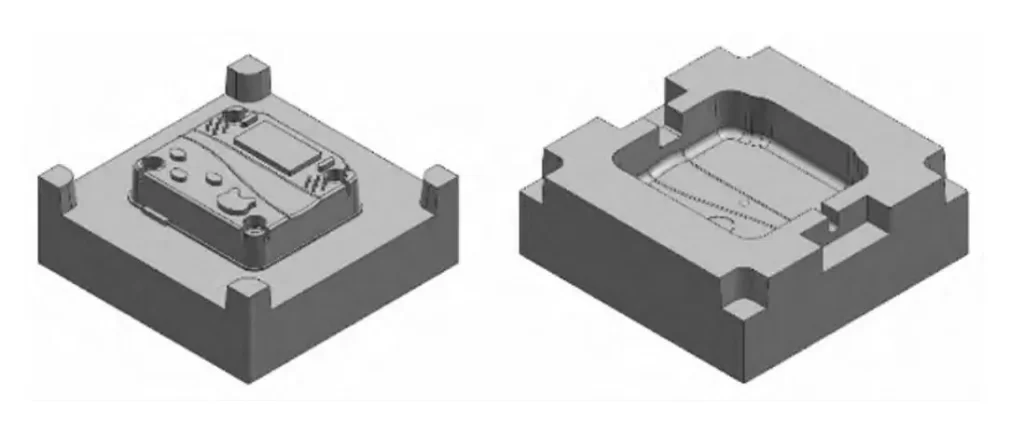 mold cavity and core