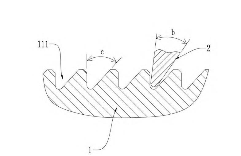 Fig 2Sectional view of the hob when it is inserted into the screw groove