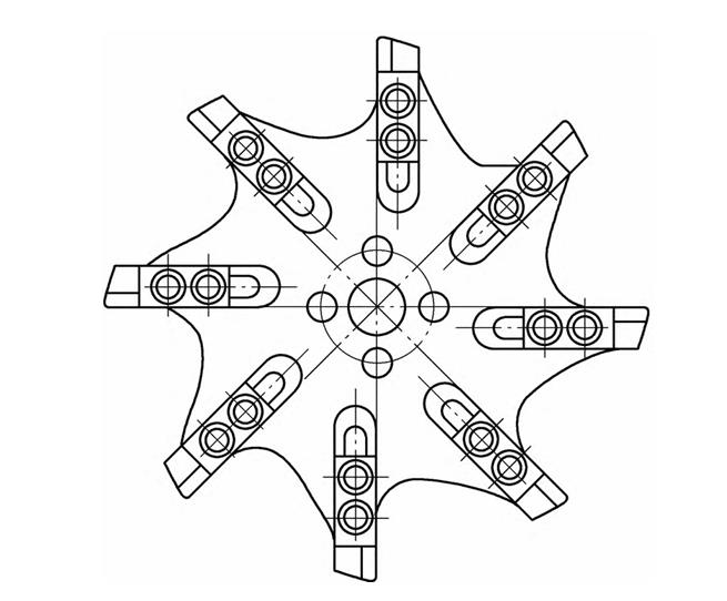 Fig. 6 Boring disk for machining larger diameter bores
