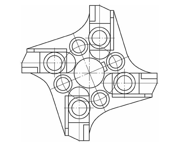 Figure 7 Boring disk for machining smaller diameter bores