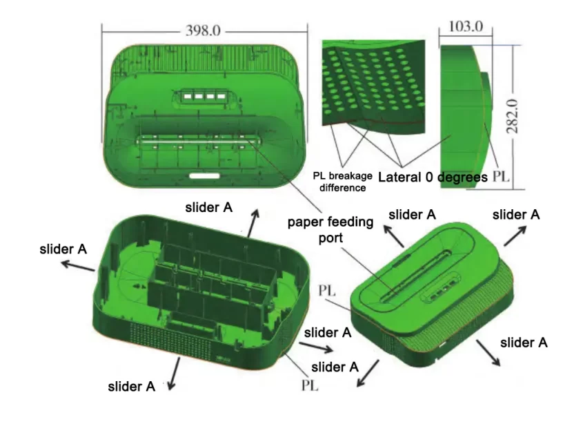 Fig. 1 Structure diagram of plastic parts