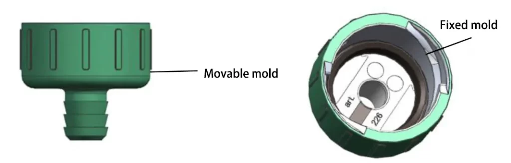 Fig. 4 Modified parting surface
