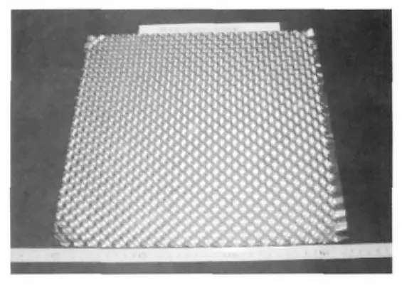 Fig. 6 Bidirectional sine wawe vein plate fabricatedby Ti alloy TC4