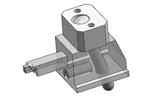 Fig. 8 Lateral core pulling mechanism