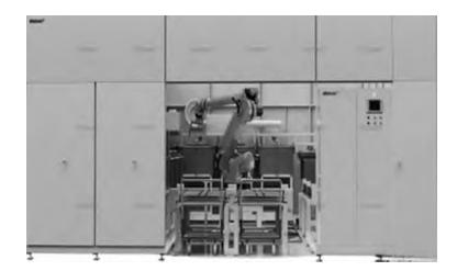 Fig. 15 Robotic spraying line Fig. 15 Robotic spraying line