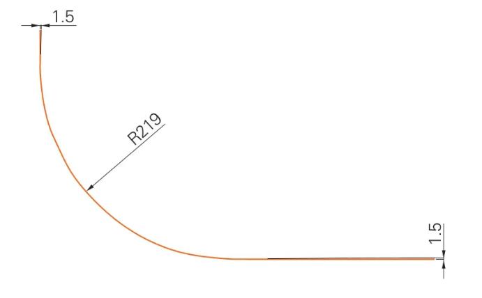 Figure 2　 Bending process diagram for initial production