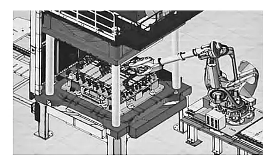 Figure 9 Schematic diagram of the orthopedic mold layout Figure 9 Schematic diagram of the orthopedic mold layout