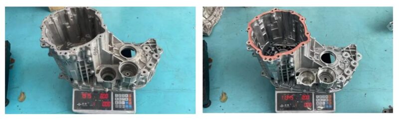 Figure 1 Photograph of an electric drive housing made from die cast aluminum alloy and semi solid injection molded magnesium alloy