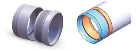Figure 1 Schematic Diagram and Computational 3D Model of Water Separating Casing Joint Figure 1 Schematic Diagram and Computational 3D Model of Water Separating Casing Joint