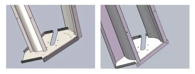 Figure 10 Internal component positioning design and fastening structure