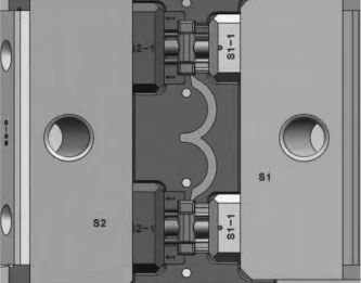 Figure 8 Cavity Structure of the First Molding