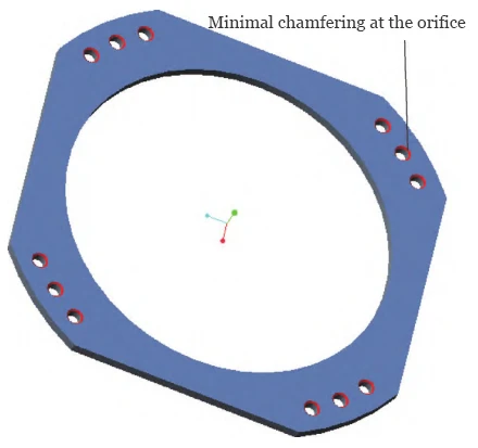 Figure 2 Schematic of Micro Chamfer at Hole Opening