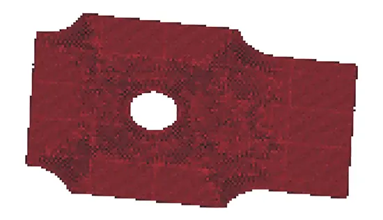 Figure 2 shows the billet obtained by reverse engineering.