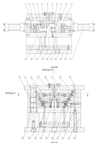 Fig.9 Assembly drawing of mould