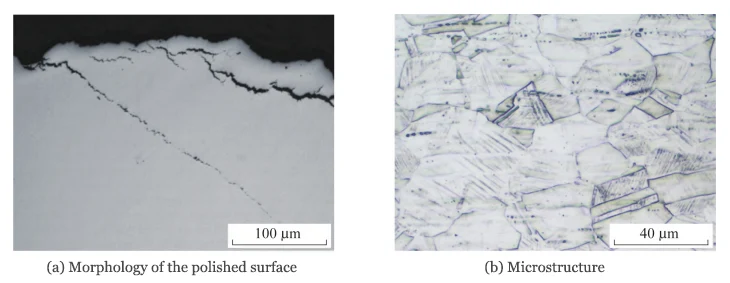 Figure 4 Metallographic image of a fractured bolt