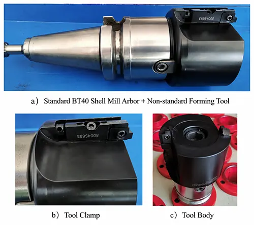 Figure 4 Non standard trapezoidal groove forming cutter Figure 4 Non standard trapezoidal groove forming cutter