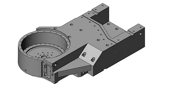 Figure 1. Three dimensional structure of torque motor housing