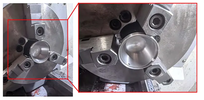 Fig 9 Physical processing of titanium alloy cover
