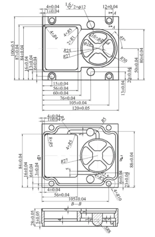 Figure 1 Part engineering drawing