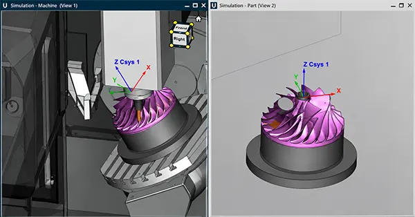 Figure 11 VERICUT simulation module